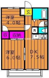 アメニティハイツⅡの物件間取画像